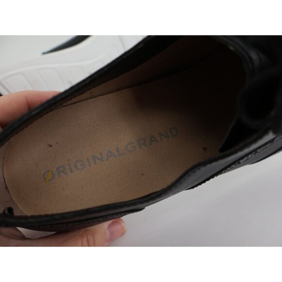 Cole Haan Women's OriginalGrand Wingtip Oxford Size 11 B Black Leather Lace Up - Picture 9 of 11